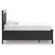 Lanolee Black Twin Storage Panel Bed