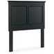 Lanolee Black Twin Storage Panel Bed