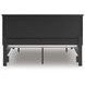 Lanolee Black California King Storage Panel Bed