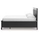Lanolee Black California King Storage Panel Bed