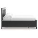 Lanolee Black California King Storage Panel Bed