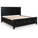 Lanolee Black King Storage Panel Bed