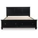 Lanolee Black King Storage Panel Bed