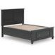 Lanolee Black Full Storage Panel Bed