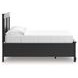 Lanolee Black Full Storage Panel Bed