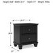 Lanolee Black Nightstand