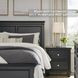 Lanolee Black California King Panel Bed