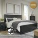 Lanolee Black California King Panel Bed