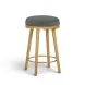 Oodle Green Performance Vegan Mohair Upholstered Counter Height Stool