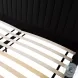 Angela Black Upcycled Linen King Bed