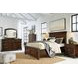 Porter Rustic Brown 7 Drawer Dresser and Arched Mirror