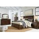 Porter Rustic Brown 7 Drawer Dresser and Arched Mirror