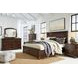 Porter Rustic Brown 7 Drawer Dresser and Arched Mirror