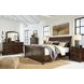 Porter Rustic Brown 7 Drawer Dresser and Arched Mirror