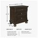 Porter Rustic Brown 2 Drawer Nightstand
