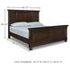 Porter Rustic Brown King Panel Bed