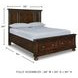 Porter Rustic Brown Queen Panel Storage Bed