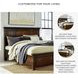 Porter Rustic Brown King Panel Storage Bed