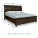 Porter Rustic Brown Sleigh King Storage Bed