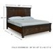 Porter Rustic Brown California King Panel Storage Bed