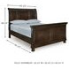 Porter Rustic Brown Queen Sleigh Bed
