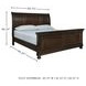 Porter Rustic Brown King Sleigh Bed
