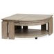 Conrad Stone Harbor Gray Free Form Lift Top Cocktail Table