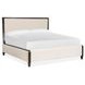 Timberlyn Espresso and Cream King Upholstered Panel Bed