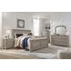 Lettner Light Gray 7 Drawer Dresser and Arched Mirror