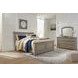 Lettner Light Gray 7 Drawer Dresser and Arched Mirror