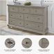 Lettner Light Gray 7 Drawer Dresser