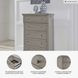 Lettner Light Gray Large 5 Drawer Chest