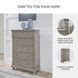 Lettner Light Gray Large 5 Drawer Chest