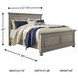 Lettner Light Gray Queen Panel Bed