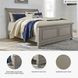 Lettner Light Gray King Sleigh Bed