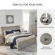 Lettner Light Gray King Sleigh Storage Bed