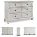 Robbinsdale Antique White Six Drawer Dresser