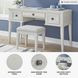 Robbinsdale Antique White Vanity With Stool