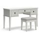 Robbinsdale Antique White Vanity With Stool