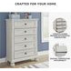 Robbinsdale Antique White Youth 5 Drawer Chest