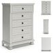 Robbinsdale Antique White Youth 5 Drawer Chest