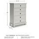Robbinsdale Antique White Youth 5 Drawer Chest