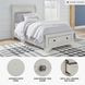 Robbinsdale Antique White Twin Sleigh Storage Bed
