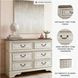 Realyn Chipped White Youth Dresser
