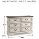 Realyn Chipped White Youth Dresser
