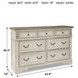 Realyn Chipped White Dresser