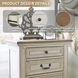 Realyn Chipped White 3 Drawer Nightstand