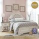 Realyn Chipped White Full Upholstered Panel Bed