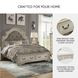 Realyn Chipped White Queen Upholstered Panel Bed With Storage Footboard Bench