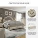 Realyn Chipped White King Upholstered Panel Bed With Storage Footboard Bench